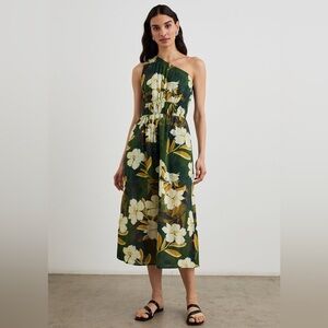 Rails EUC Selani Floral One-Shoulder
100% Cotton Midi Dress in Plumeria Size S